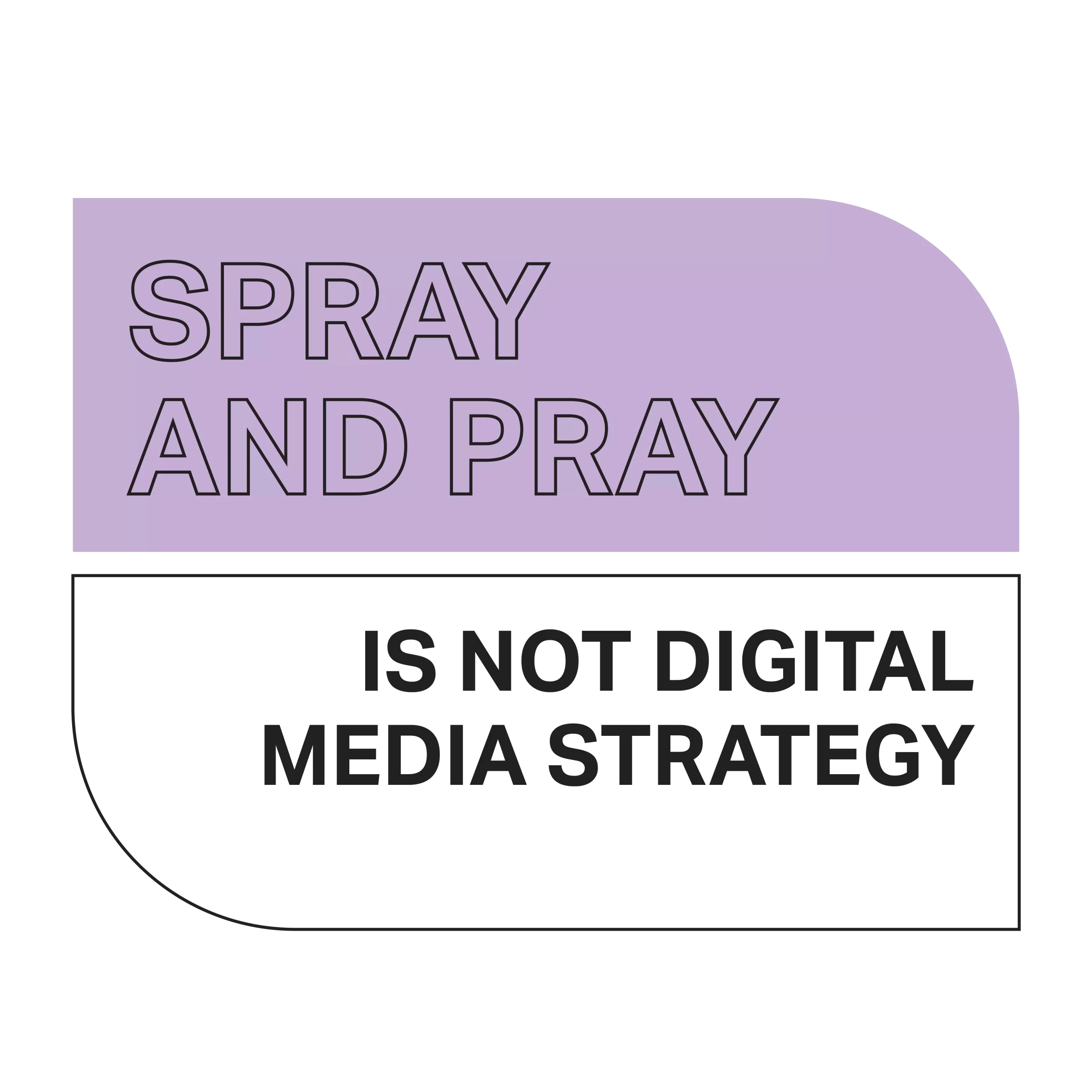 Spray and pray is not a digital media strategy